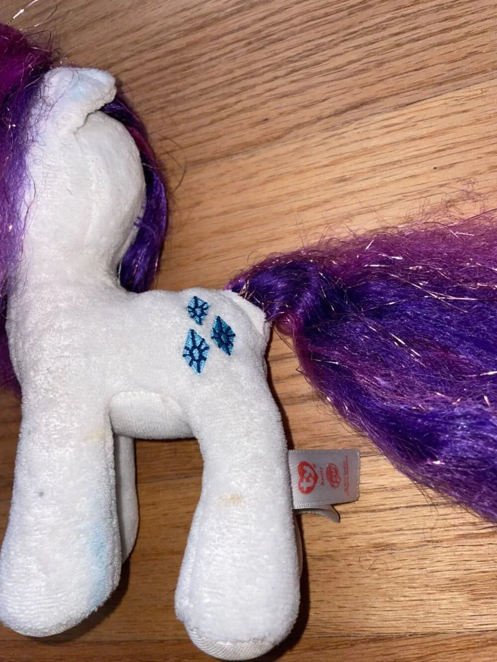My Little Pony TY Rarity Plush Brushable